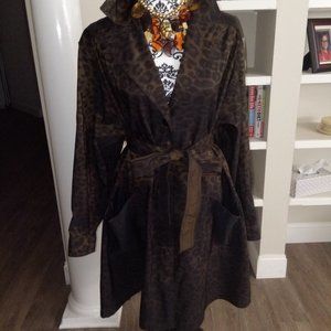 BAG IT Cheetah  Vintage Swing TRENCH Raincoat